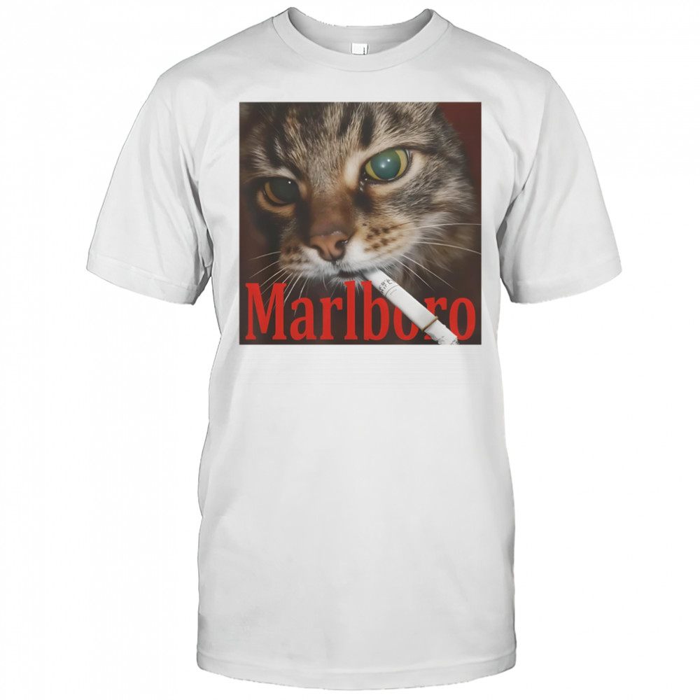 Cat smoke Marlboro shirt