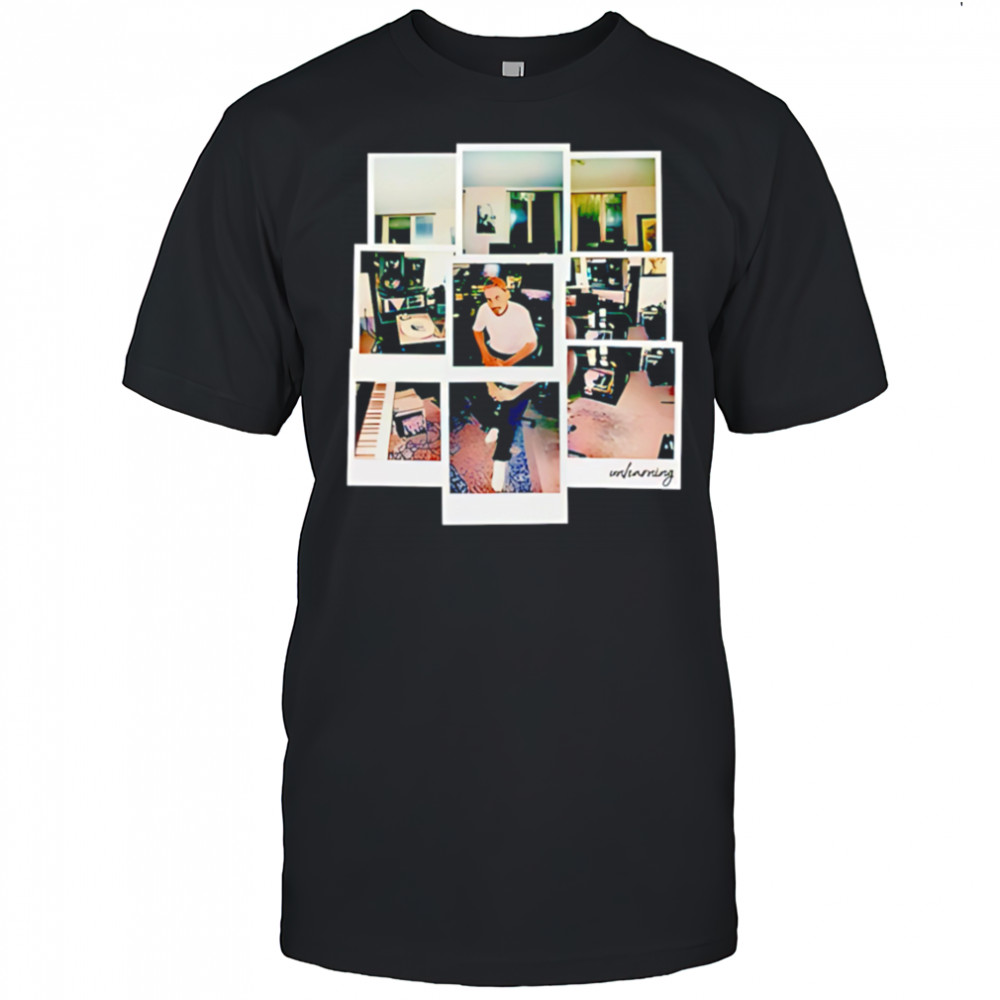 Evidence polaroid collage shirt