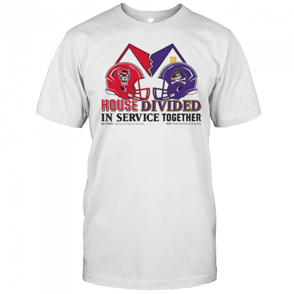 House Divided in service together NC State vs ECU shirt
