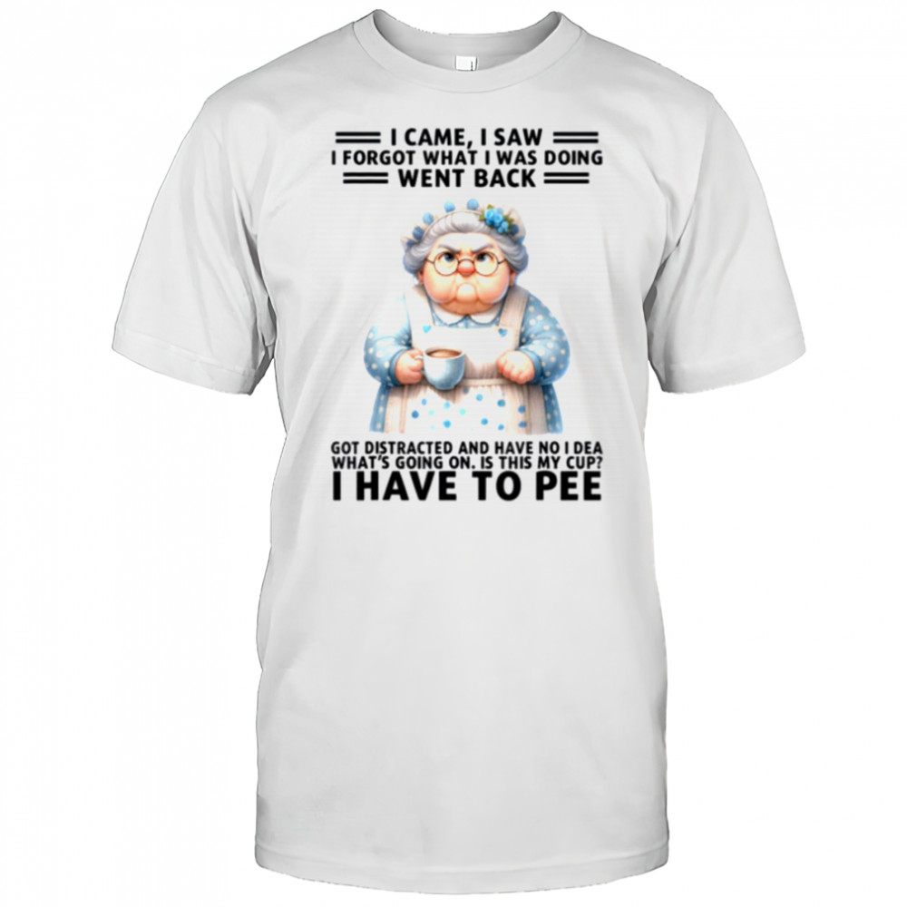 I Came I Saw I’m Forgot What I Was Doing Went Back Got T Shirt