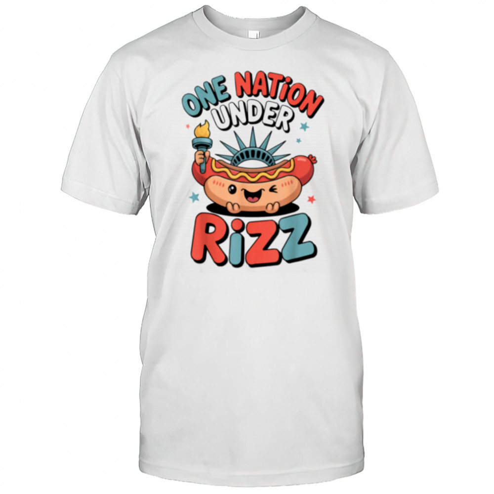 Land of the Rizz Funny Patriotic Day 4th Of July USA Flag T Shirt