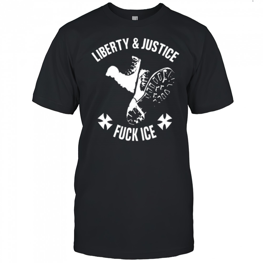 Liberty & Justice Fuck Ice T-Shirt