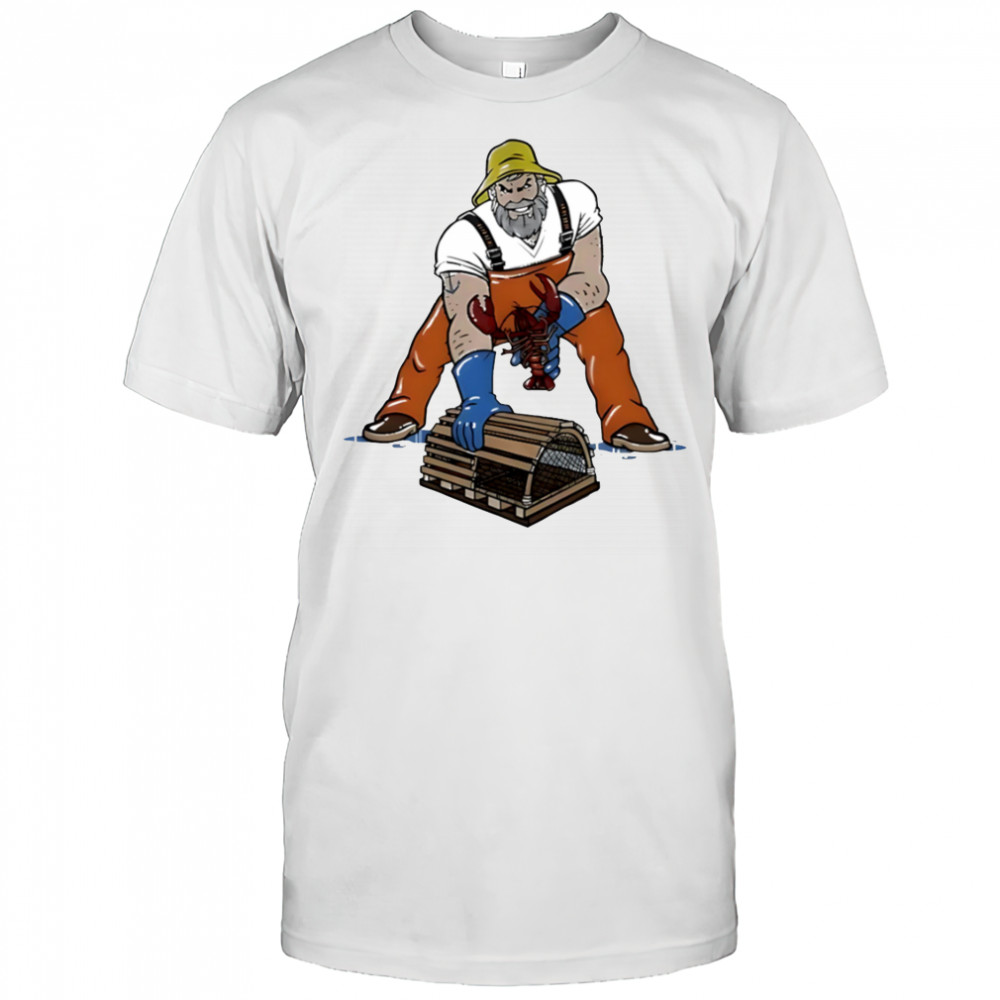 Lobsterman three point stance shirt