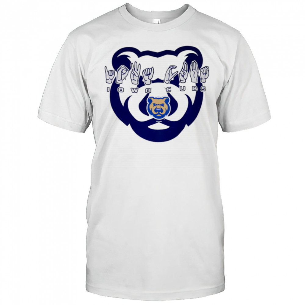 Lowa Cubs hand sign shirt