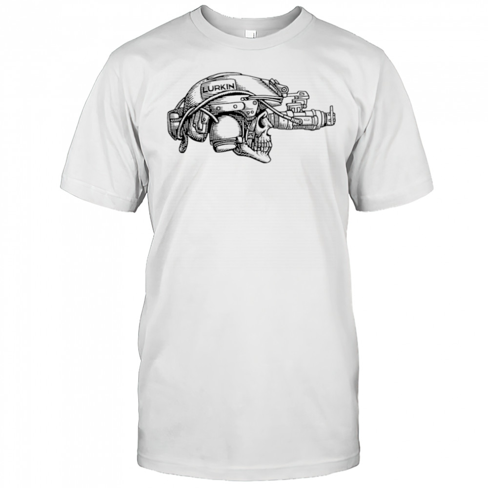 Lurkin Apparel skull shirt