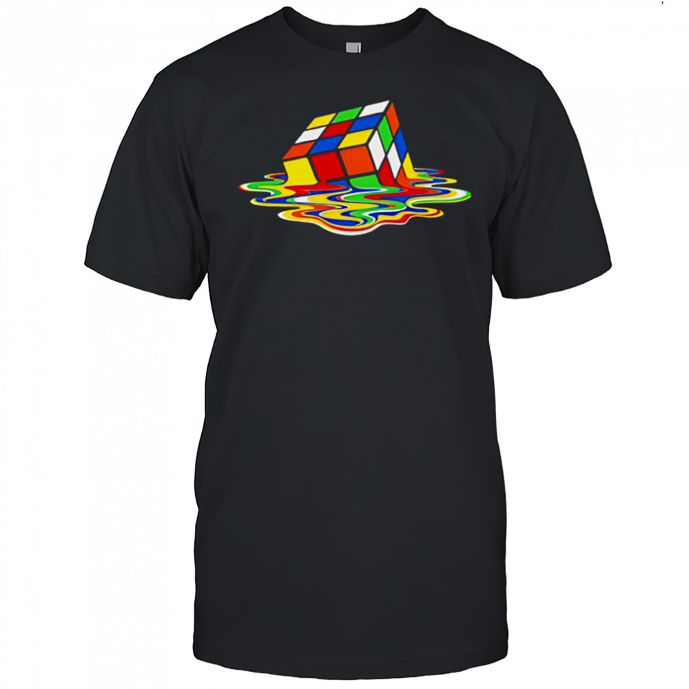 Melting Rubiks Cube shirt