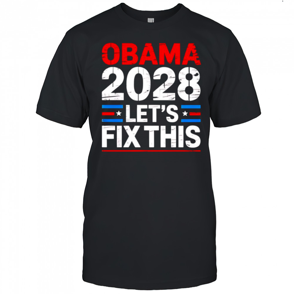 Obama 2028 let’s fix this Electric shirt