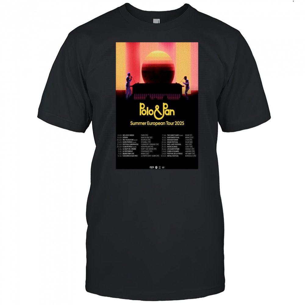 Polo & Pan 2025 Americas Tour Poster T-Shirt
