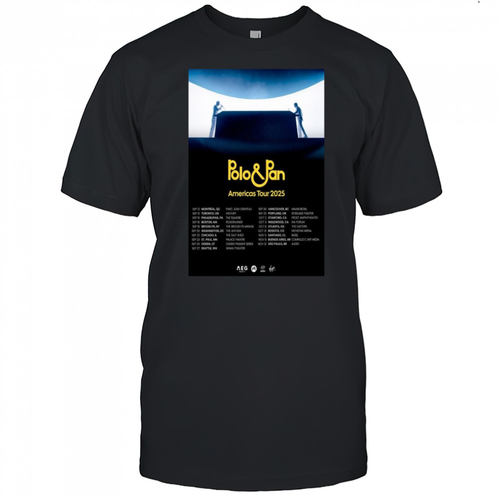 Polo & Pan Summer European Tour 2025 Poster T-Shirt
