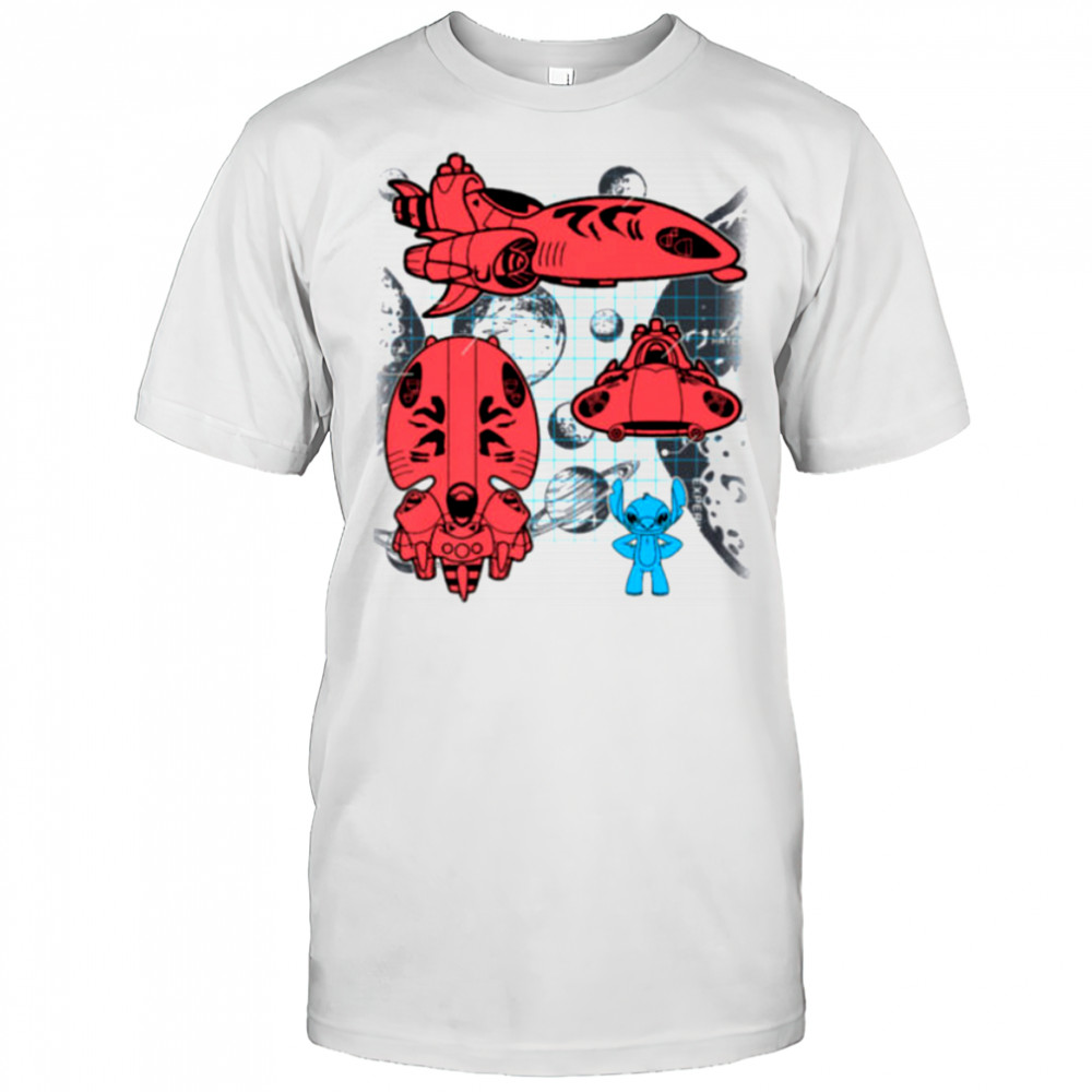 Stitch Experiment 626 Spaceship Blueprint Shirt