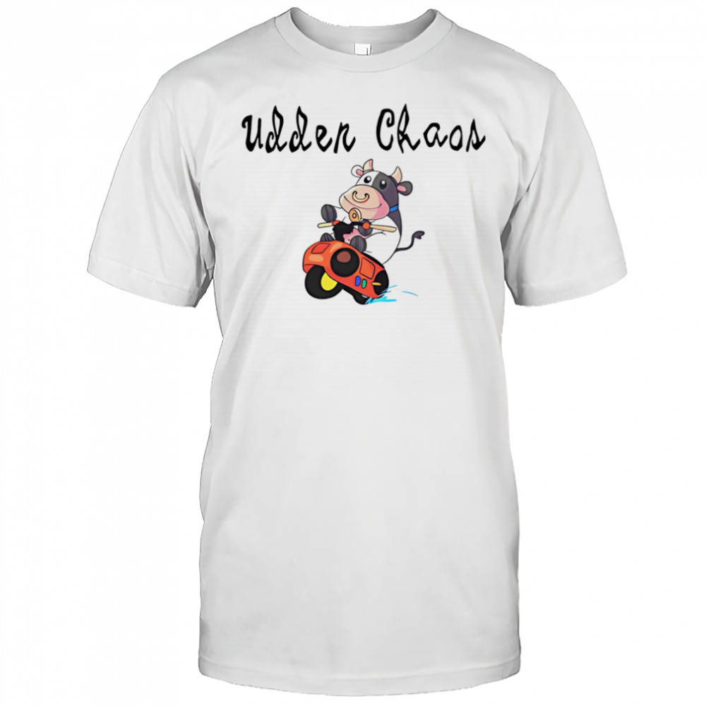 Udder Chaos Moo Moo Meadow Cow shirt