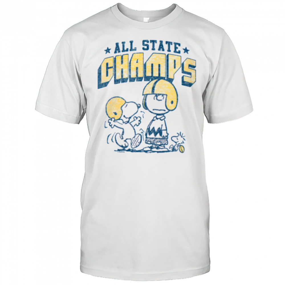 Womens Charlie Brown & Snoopy Football State Champs Shirt