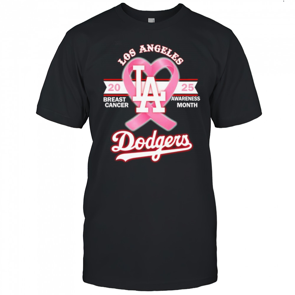 2025 Breast Cancer Awareness Month Los Angeles Dodgers shirt
