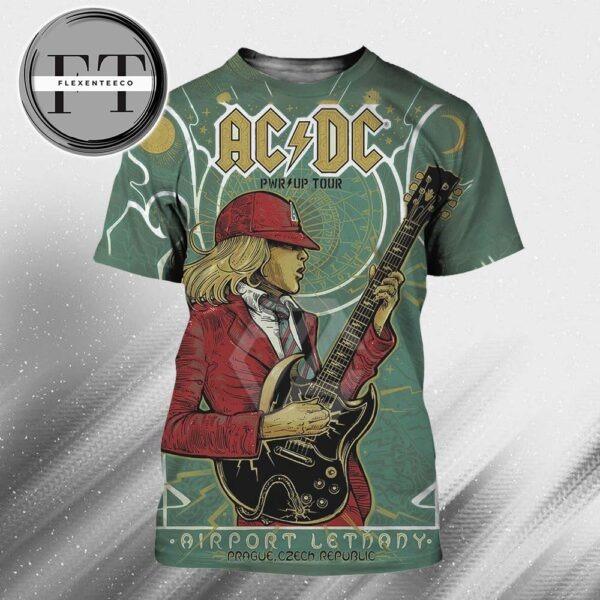 AC DC PWR Up Tour At Airport Letnany In Prague CZ On June 26 2025 All Over Print Shirt