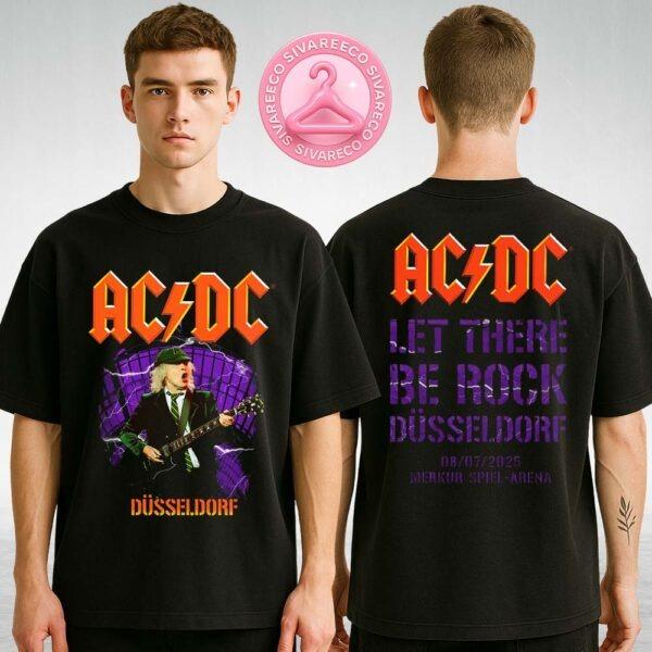 ACDC Let There Be Rock Black Graphic Tee At Merkur Spiel Arena In Düsseldorf Germany On July 8 2025 Two Sides Unisex T-Shirt