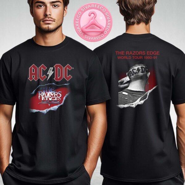 ACDC The Razors Edge World Tour Tee Two Sides Unisex T-Shirt