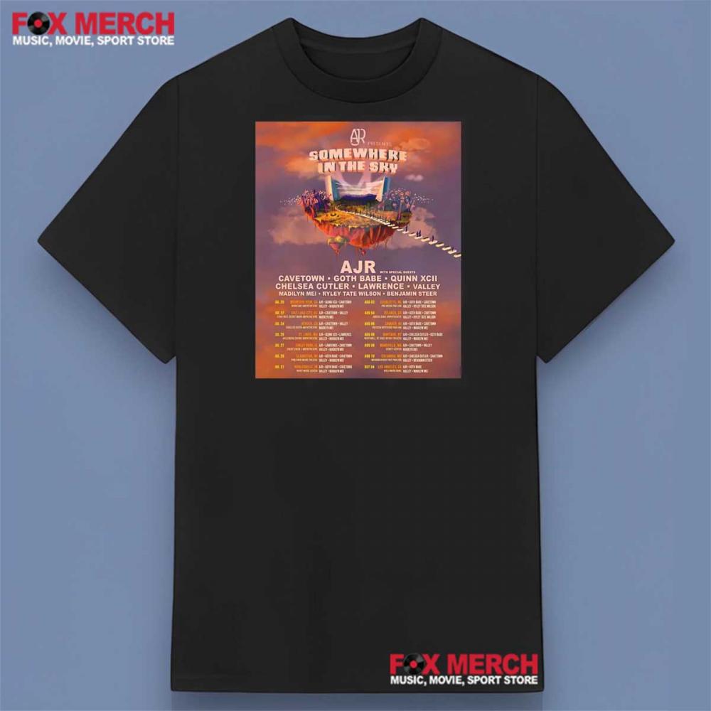 AJR Somewhere In The Sky Tour 2025 Concert T-Shirt