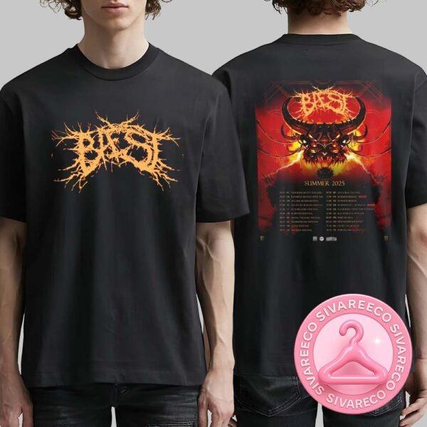 Baest Summer Tour 2025 Full Schedule Of Tour Cities And Venues Two Sides Unisex T-Shirt