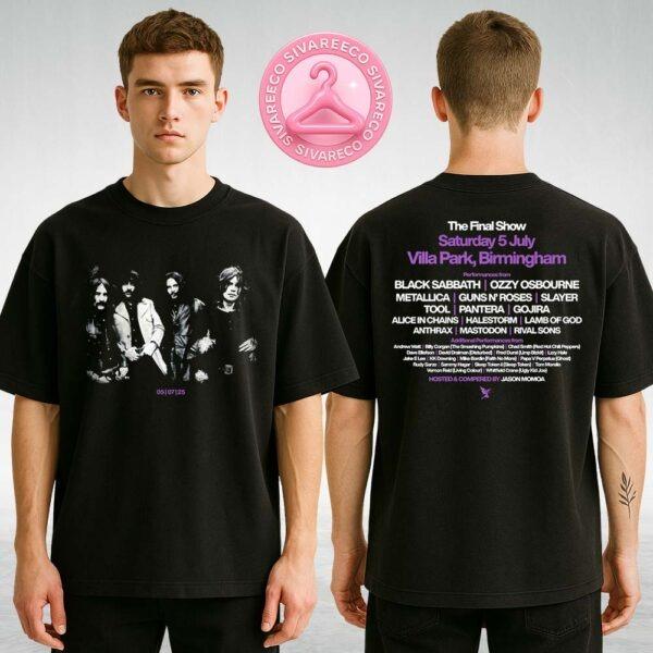Black Sabbath Band Photo Event Tee Two Sides Unisex T-Shirt