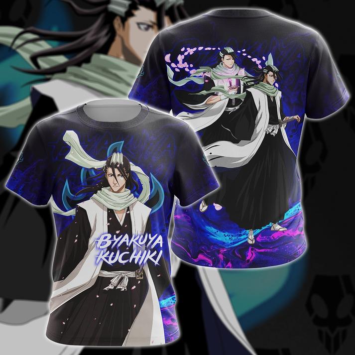 Bleach Byakuya Kuchiki Anime Manga 3D All Over Print T-shirt