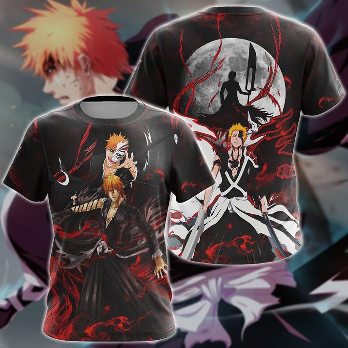 Bleach Ichigo Kurasaki Anime Manga 3D All Over Print T-shirt