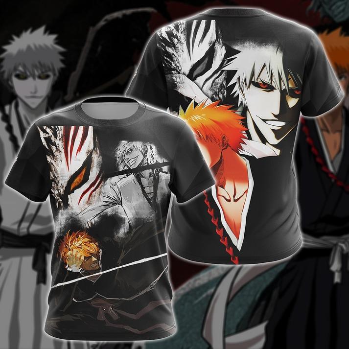 Bleach Kurosaki x Shirosaki Anime 3D All Over Print T-shirt