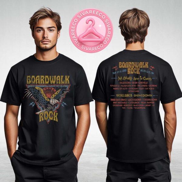 Boardwalk Rock Eagle Lineup Tee Two Sides Unisex T-Shirt