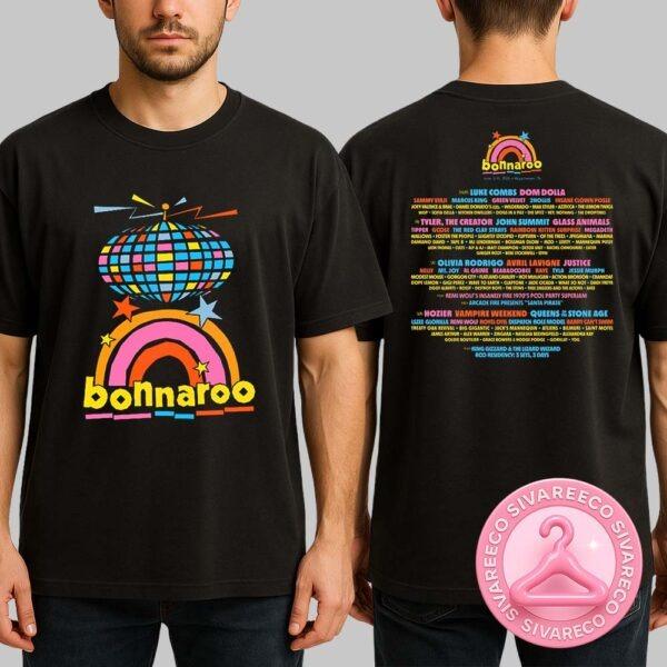 Bonaroo Disco Lineup Tee Two Sides Unisex T-Shirt