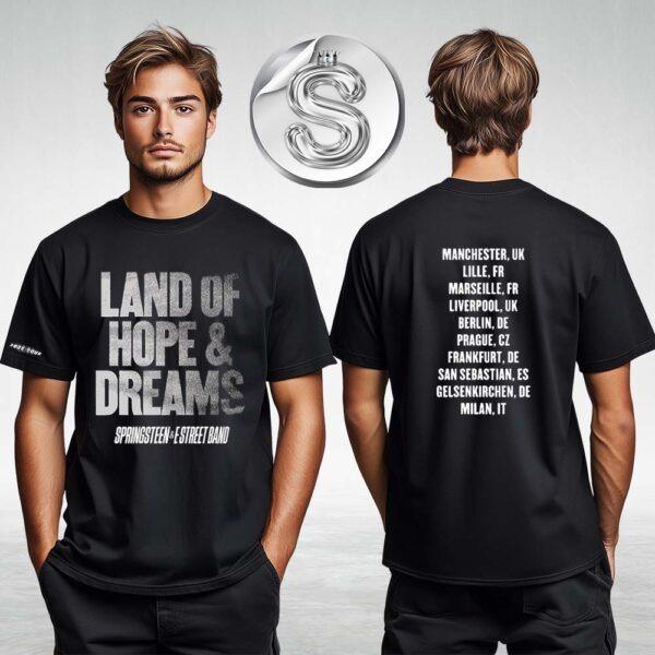 Bruce Springsteen And The E Street Band 2025 Land Of Hope & Dreams Tour Tee Two Sides Unisex T-Shirt