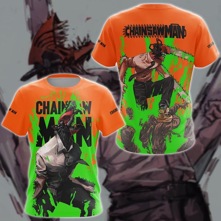 Chainsaw Man Anime Manga 3D All Over Print T-shirt