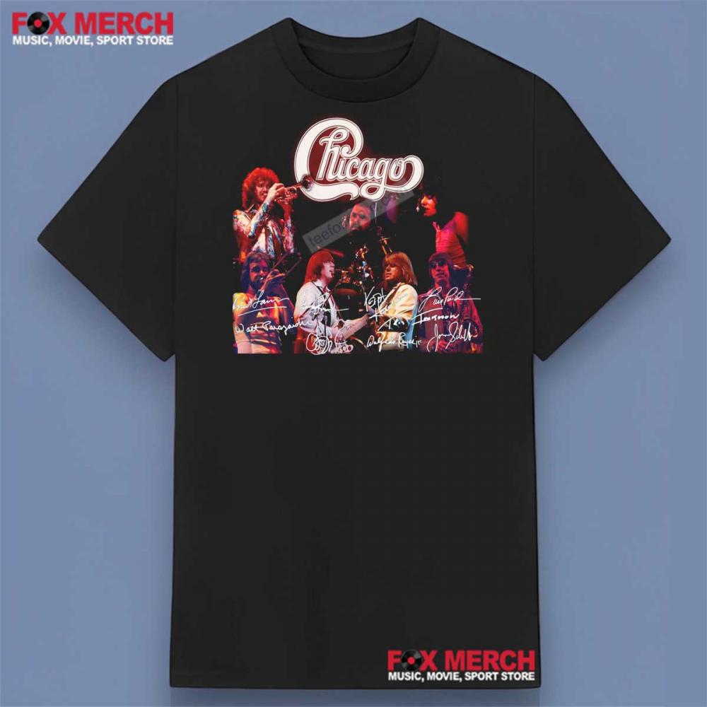 Chicago Band Members Signatures Shirt