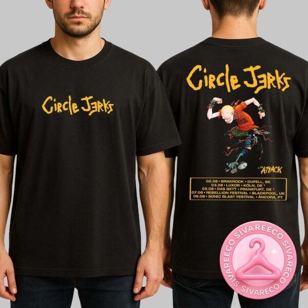 Circle Jack Europe And The UK 2025 Dates And Locations Two Sides Unisex T-Shirt