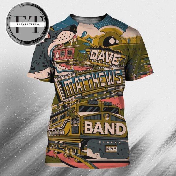 Dave Matthews Band At Pine Knob Music Theatre In Clarkston Michigan On July 9 2025 All Over Print Shirt
