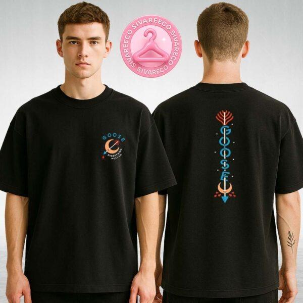 Goose Blood Moon T-Shirt Two Sided Design – Everything Must Go Graphic Front and Vertical Goose Logo Two Sides Unisex T-Shirt