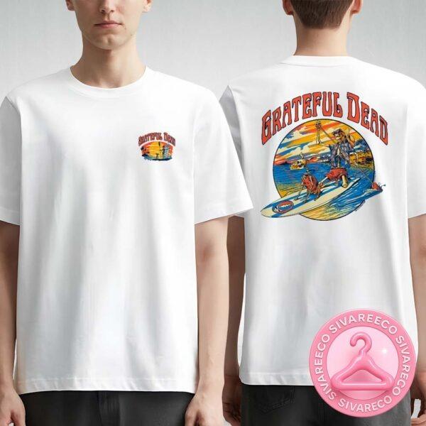 Grateful Dead Along For The Trip White Short Sleeve Crewneck Two Sides Unisex T-Shirt