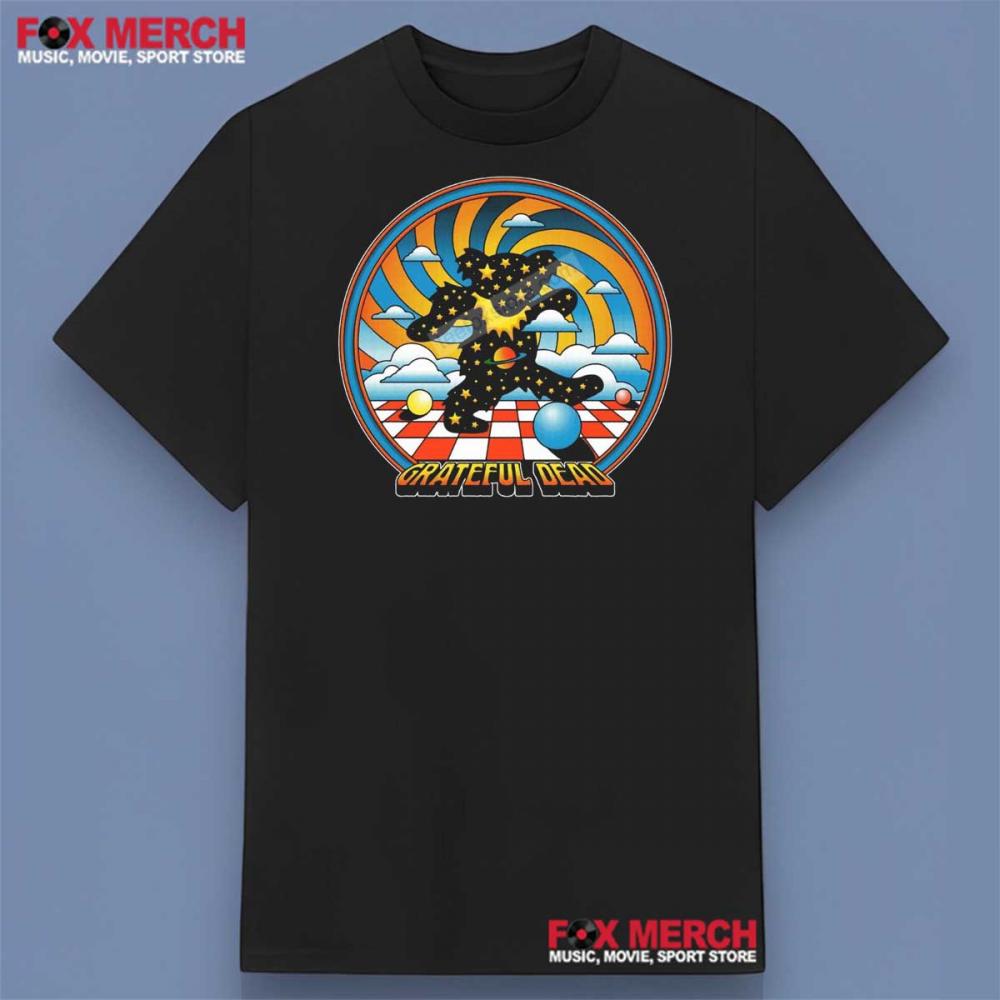 Grateful Dead Band with Space Bear Graphic Shirt