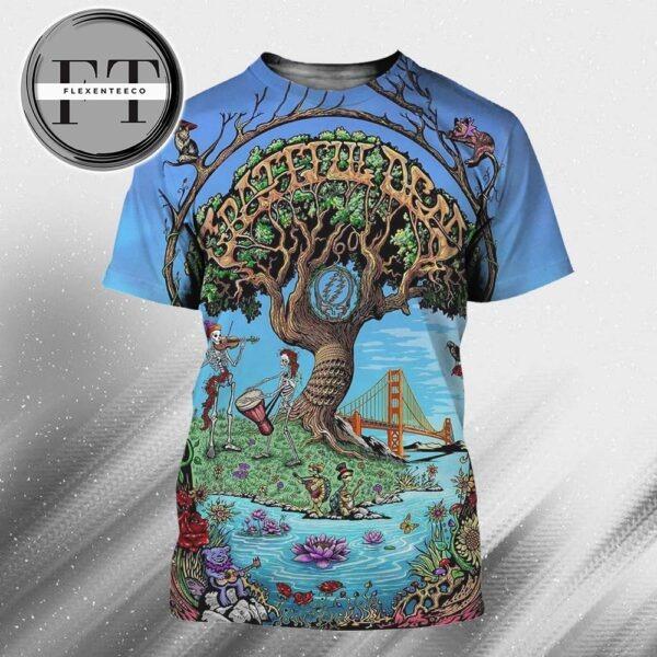 Grateful Dead Poster Honoring 60 Years Of GD Music All Over Print Shirt