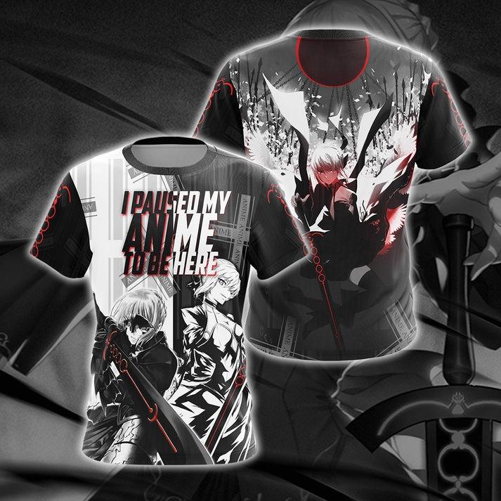 I paused my anime to be here T-shirt