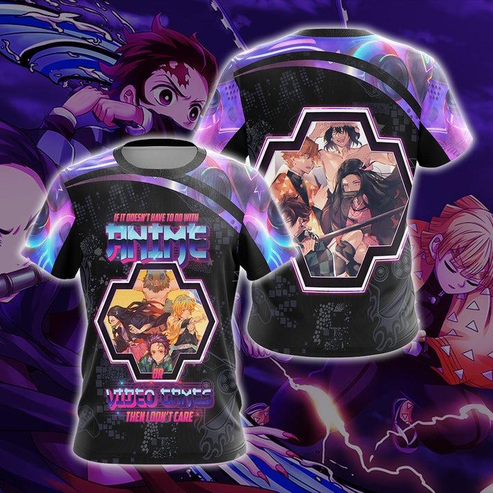 If it doesnt have to do with anime or video games then I dont care Demon Slayer Unisex 3D T-shirt