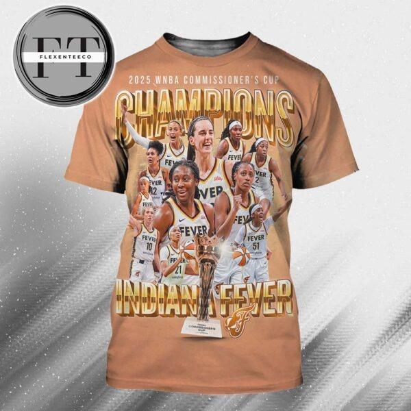 Indiana Fever Clinch The 2025 Commissioner’s Cup Championship In The WNBA All Over Print Shirt
