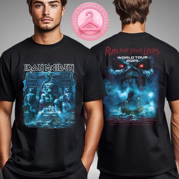 Iron Maiden Powerslave Mariner 2025 Tour Tee Two Sides Unisex T-Shirt