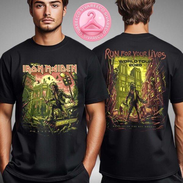 Iron Maiden Wrathchild Rue Morgue 2025 Tour Tee Two Sides Unisex T-Shirt