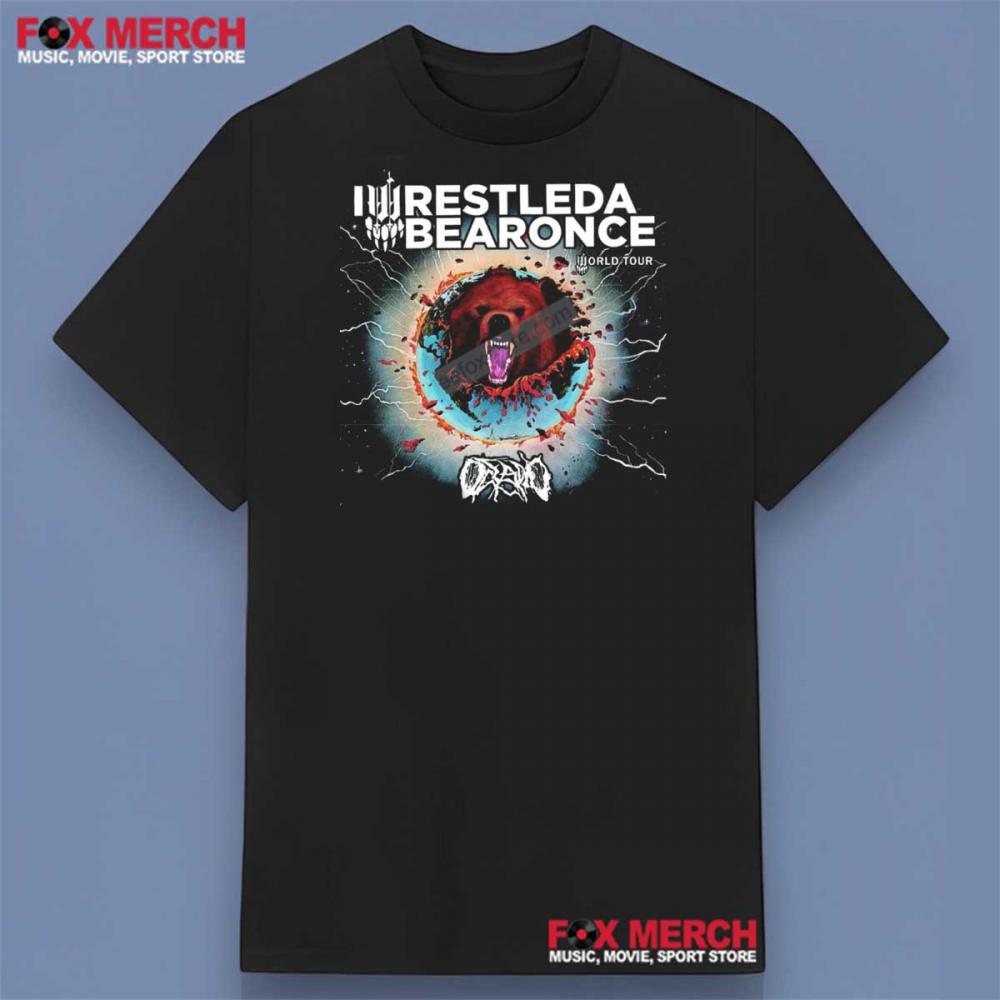 Iwrestledabearonce World Tour Band Shirt