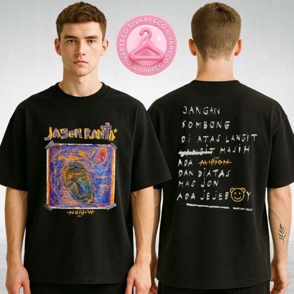 Jason Ranti x Alipjon Jejeboy Black Graphic Tee Featuring Doodle Art And Satirical Poem Design Two Sides Unisex T-Shirt