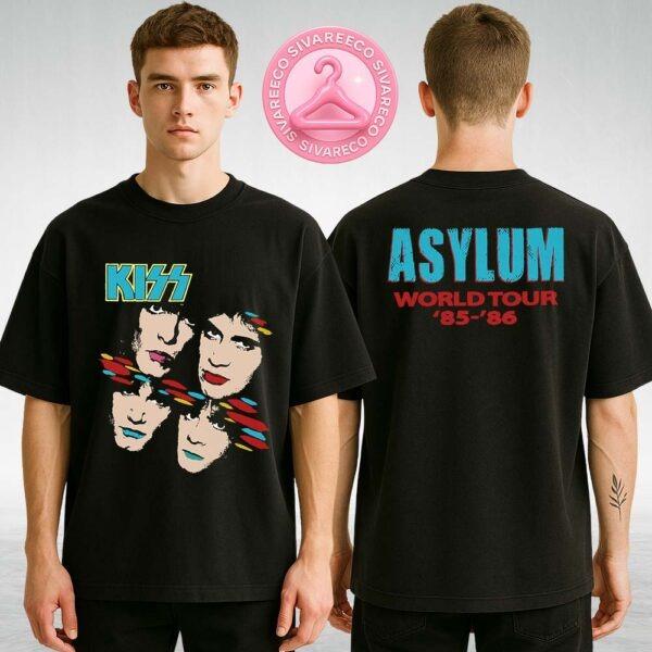 KISS Asylum Cover World Tour ‘85–’86 Two Sides Unisex T-Shirt