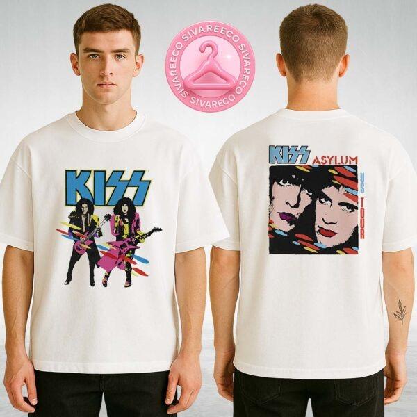 KISS Asylum US Tour 1985 Shirt Two-Sided Retro Pop Art Design Two Sides Unisex T-Shirt