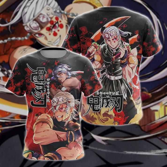 Kimetsu No Yaiba ss2 Yuukaku-hen Uzui Tengen 3D All Over Print T-shirt