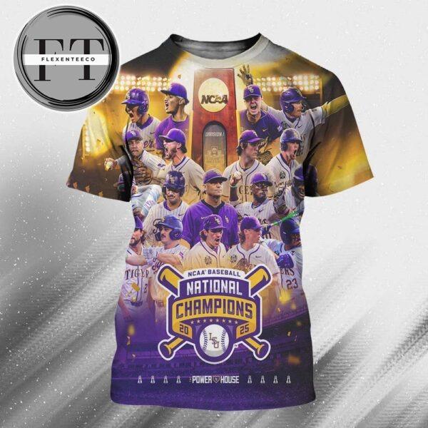 LSU Tigers Are The National Champions 2025 NCAA Baseball All Over Print Shirt