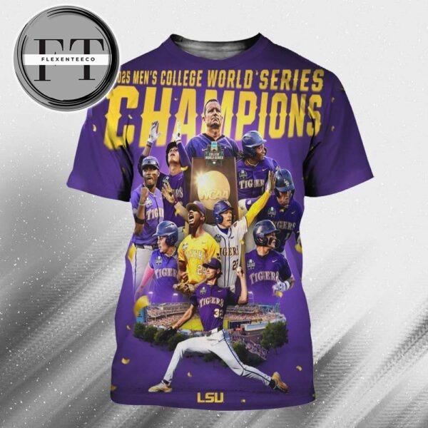 LSU Tigers Wons The National Champions 2025 NCAA Baseball All Over Print Shirt