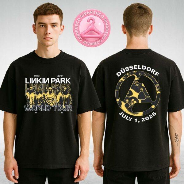 Linkin Park From Zero World Tour 2025 Tee Concert At Merkur Spiel-Arena In Dusseldorf Germany On July 1 2025 Two Sides Unisex T-Shirt